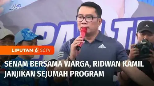 VIDEO: Senam Bareng di Kalideres, Ridwan Kamil Janjikan Sejumlah Program untuk Warga
