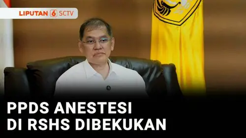 VIDEO: Buntut Kasus Pelecehan, Kemenkes Bekukan PPDS Anestesi UNPAD di RSHS