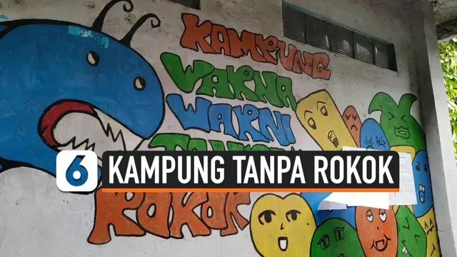 Warga di Cipinang Besar Selatan, Jatinegara, Jakarta Timur, mengubah wilayahnya menjadi kampung tanpa rokok.