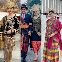 Gaya Keluarga Jokowi Istri, Putrinya Kahiyang Ayu, Menantu Selvi Ananda-Erina Gudono Kenakan Baju Adat saat Upacara Hari Kemerdekaan. [@doleytobing]