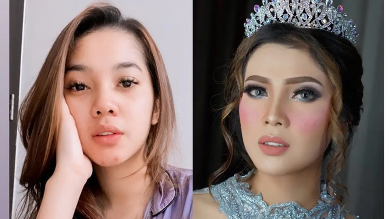 Biasa Tampil Natural, Ini 6 Potret Raya Kitty 'Anak Langit' dengan Makeup Tebal