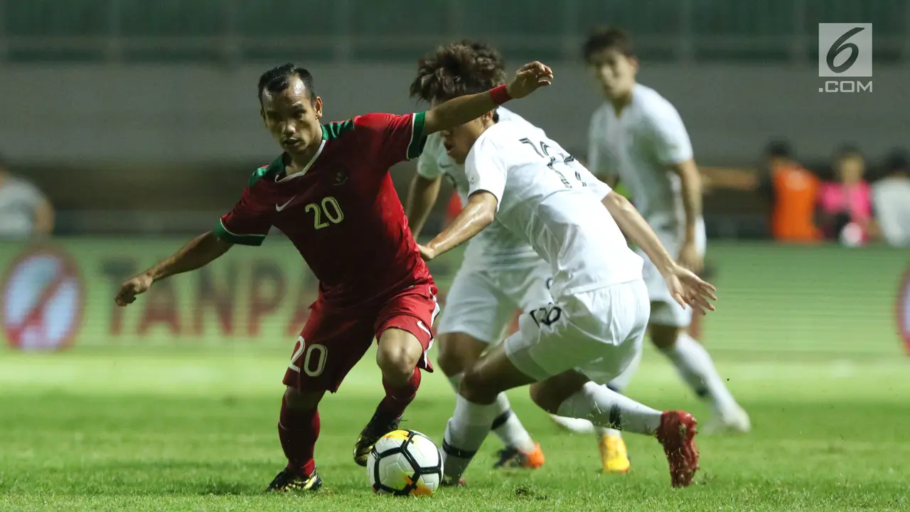 Babak Pertama, Indonesia U-23 Tertinggal 0-1 dari Korea Selatan U-23