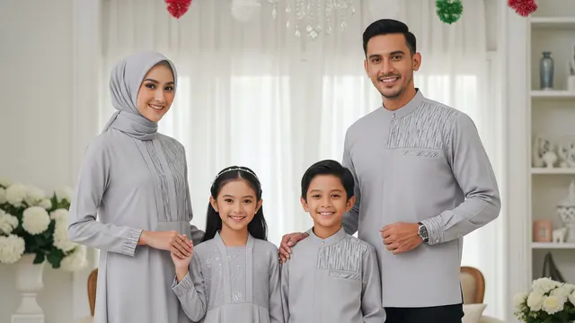 Seragam Lebaran Keluarga 2026 (AI)