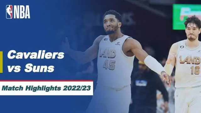 Berita video highlights pertandingan musim reguler NBA 2022/2023, antara Cleveland Cavaliers melawan Phoenix Suns, Kamis (5/1/23). Cleveland menang dengans skor 90-88.