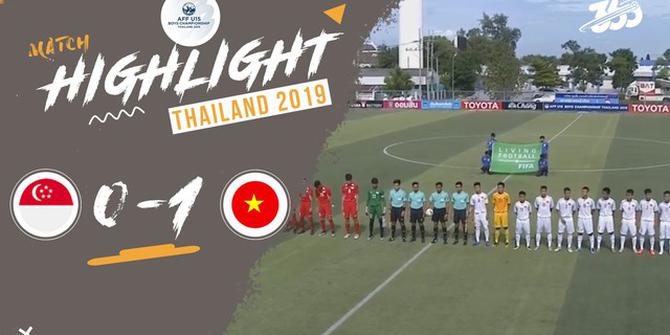 VIDEO: Vietnam Kalahkan Singapura dengan Gol Penalti di Piala AFF U-15 2019