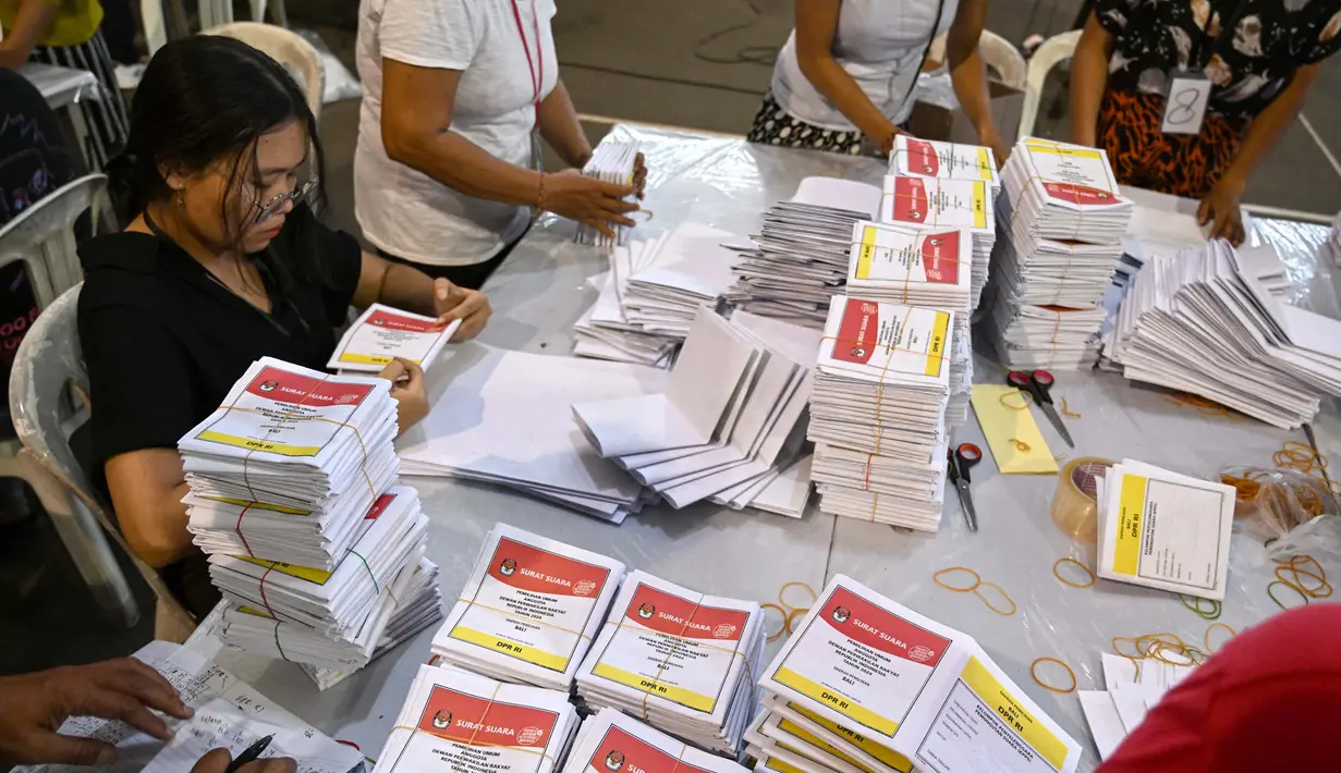 Pemilihan Umum (Pemiu) Indonesia akan dilaksanakan pada Rabu 14 Februari 2024 mendatang. (SONNY TUMBELAKA/AFP)