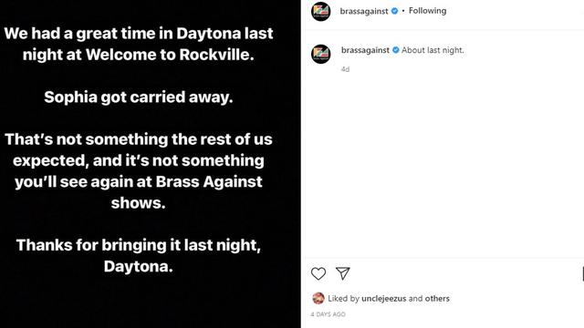 Tangkapan layar Instagram terverifikasi @brassagainst