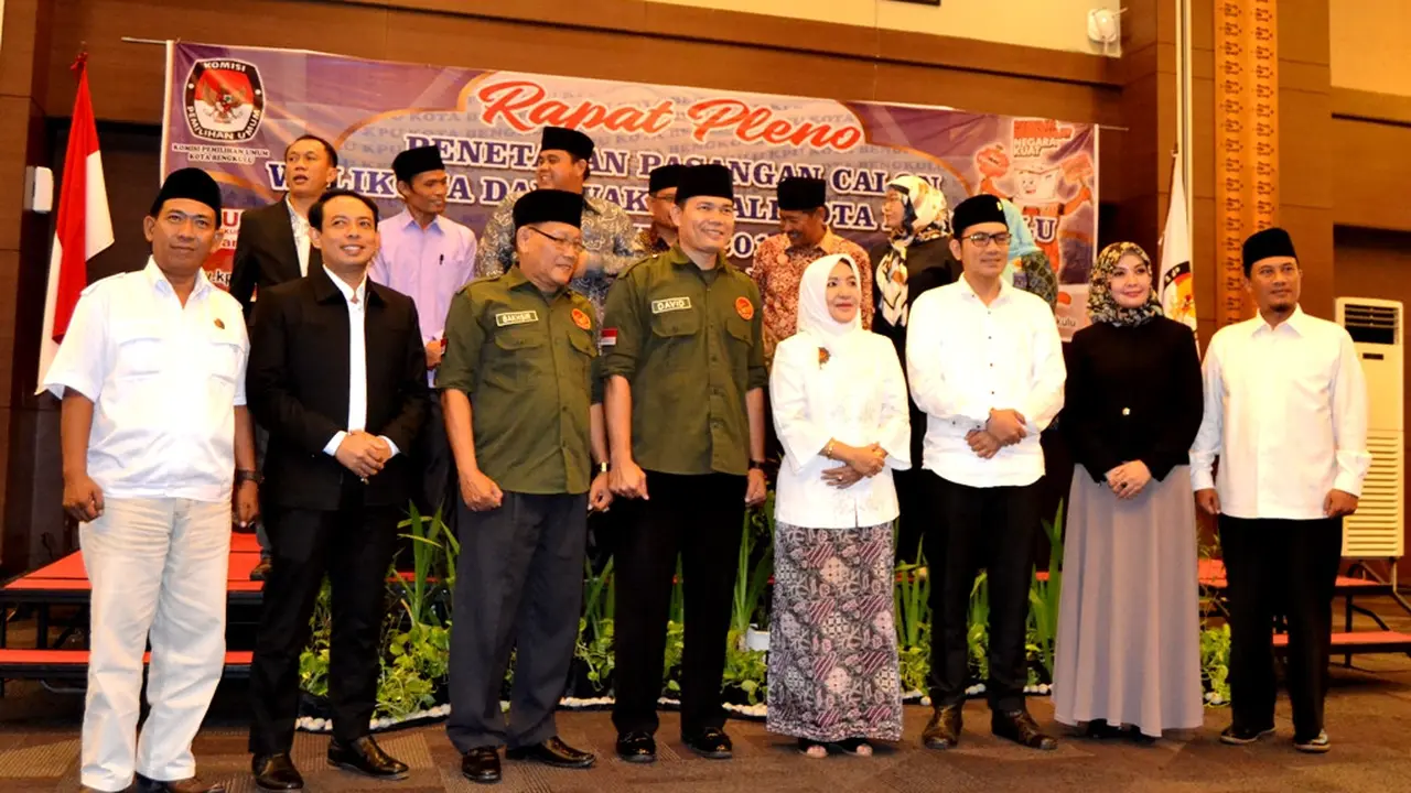 KPU Tetapkan 4 Paslon Ikut Pilkada Bengkulu