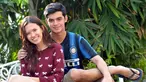 Kedua pemain sinetron Ganteng-Ganteng Serigala, Ciccio Monaserro dan Michelle Joan resmi berpacaran saat ditemui di lokasi syuting GGS, Jakarta, (11/7/14) (Liputan6.com /Panji Diksana)