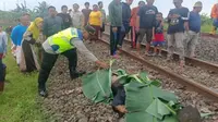 Jalan Kaki di Jalur Kereta, 3 Orang Tertabrak KA Tawang Jaya, 1 Tewas 2 Luka-Luka