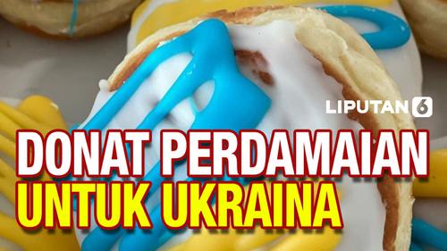 VIDEO: Beri Dukungan, Toko Roti di Jerman Jual Donat Berhias Bendera Ukraina