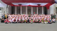 Jelang HUT ke-74 RI, Paskibraka Nasional 2019 Observasi Lapangan Istana Merdeka
