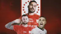 Persis Solo - Jaime Xavier, Gerard Artigas, Aaron Evans (Bola.com/Adreanus Titus)