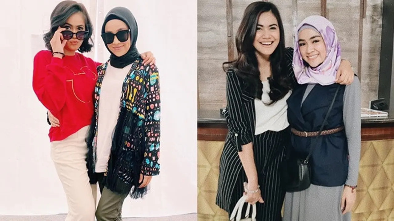 6 Potret Akrab Aryani Fitriana dan Indah Indriana di Balik Sinetron Istri Kedua