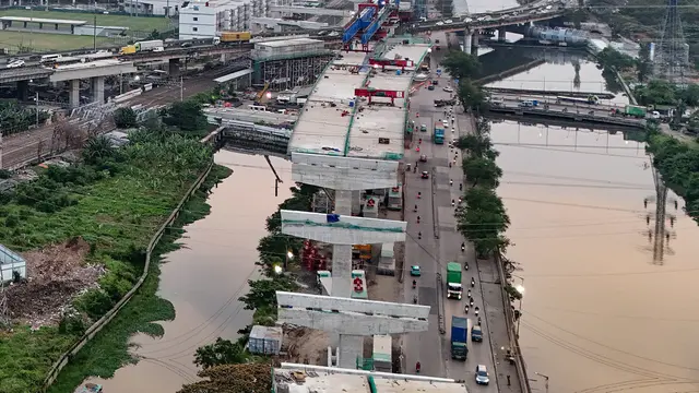 Progres Pembangunan Proyek Jalan Tol Layang Harbour Road (HBR) II, Penghubung Ancol Timur-Pluit