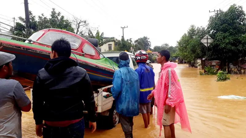 Kondisi banjir di Kalimantan Selatan