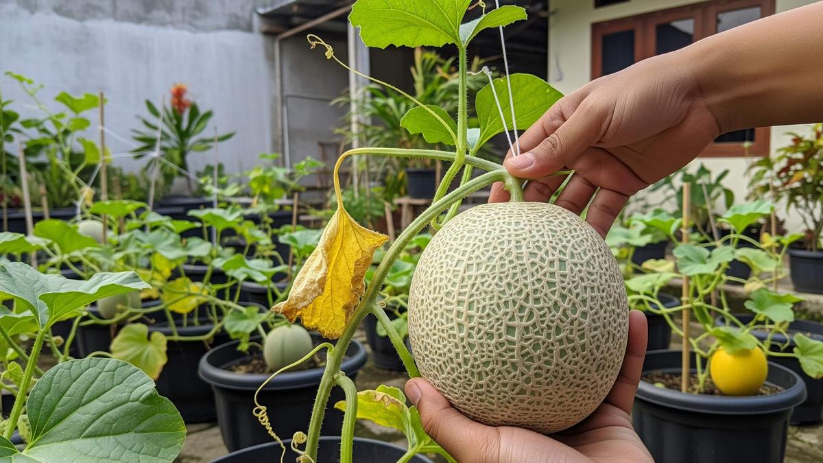 Cara Menanam Melon di Pot Halaman Rumah, Ini 5 Rahasia Panen Buah Manis