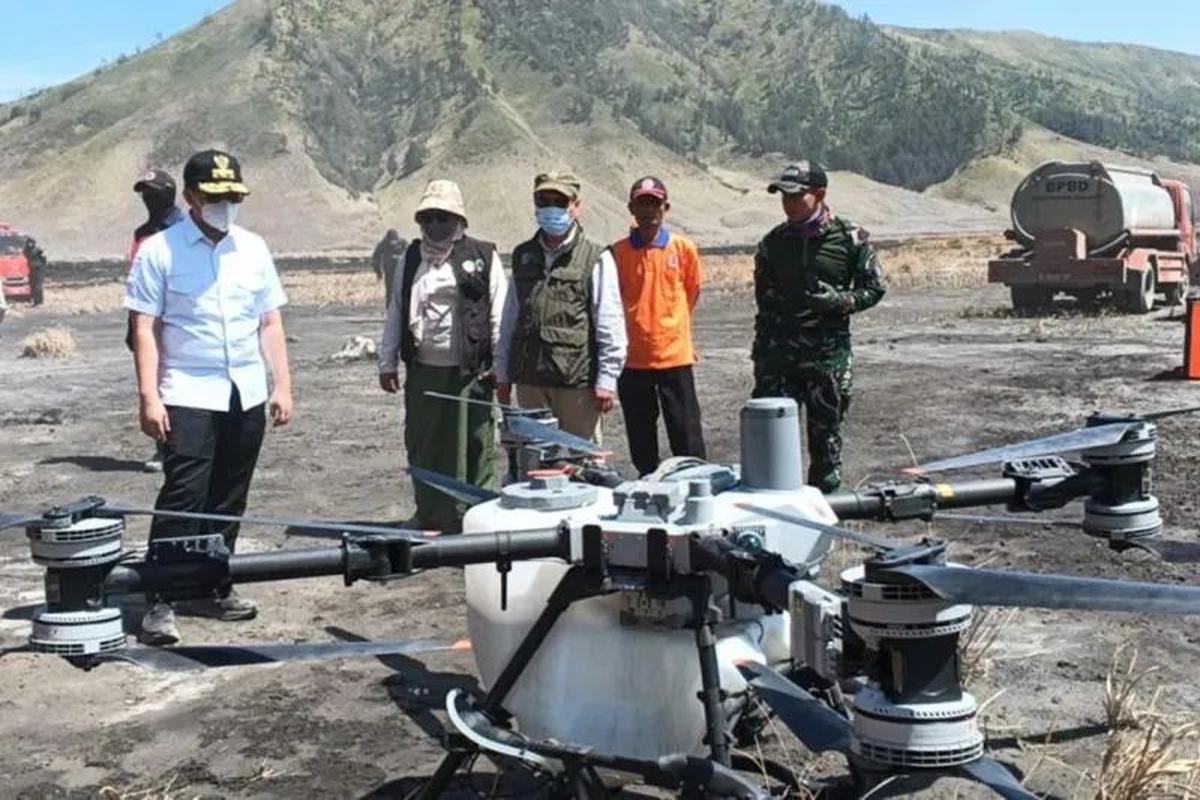 Kebakaran kawasan Gunung Bromo Capai 520 Hektare, Medan Terjal dan Cuaca Tak Menentu Jadi Tantangan Tim Gabungan