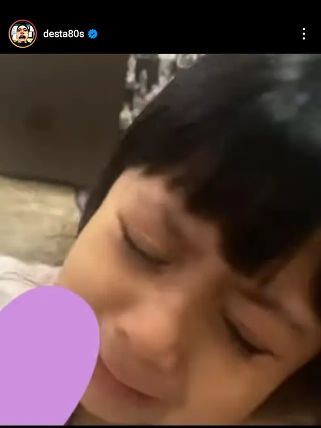 [Fimela] Momen Megumi, Anak Desta Menangis