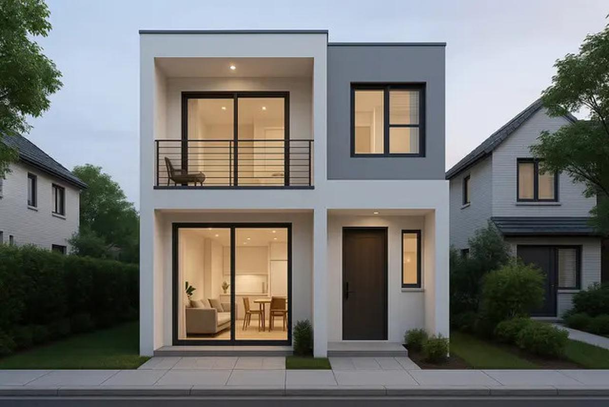 7 Desain Rumah 6x12 2 Lantai dengan 3 Kamar, Nyaman untuk Keluarga Modern