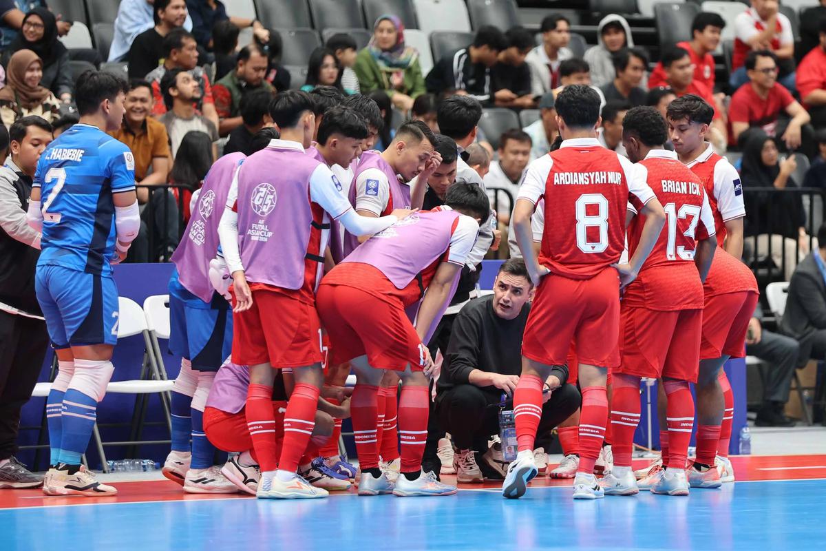 FOTO: Kalahkan Kirgistan, Timnas Futsal Indonesia Pastikan Tiket Perempat Final Piala Asia 2026