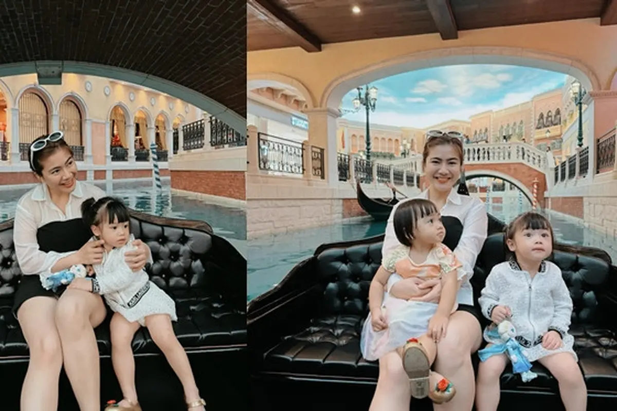7 Momen Liburan Felicya Angelista ke Macau, Seru Naik Gondola