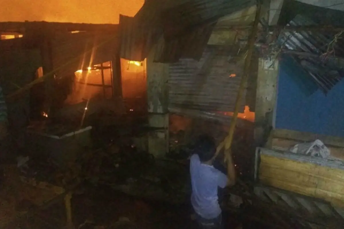 Pasar Leles Garut Terbakar