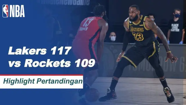 VIDEO: Highlights NBA, LA Lakers Kalahkan Houston Rockets 117-109