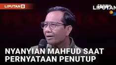 Mahfud MD Nyanyikan Lagu Ebiet G Ade Saat Sampaikan Pernyataan Penutup Debat Cawapres