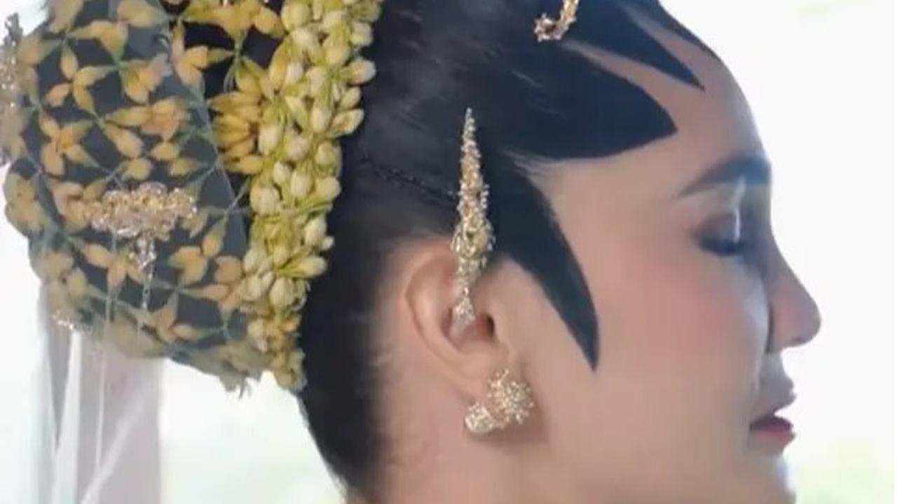 Potret Luna Maya Sebelum dan Sesudah Make Up Akad Nikah