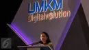 Menteri BUMN Rini Soemarno memberi sambutan saat hadir di UMKM Digital Solution di JI Expo Kemayoran Jakarta, Minggu (17/12). Menyambut HUT ke 121, PT BRI (Persero) Tbk menyelenggarakan kegiatan bertajuk UMKM Digitalvolution. (Liputan6.com/Faizal Fanani)