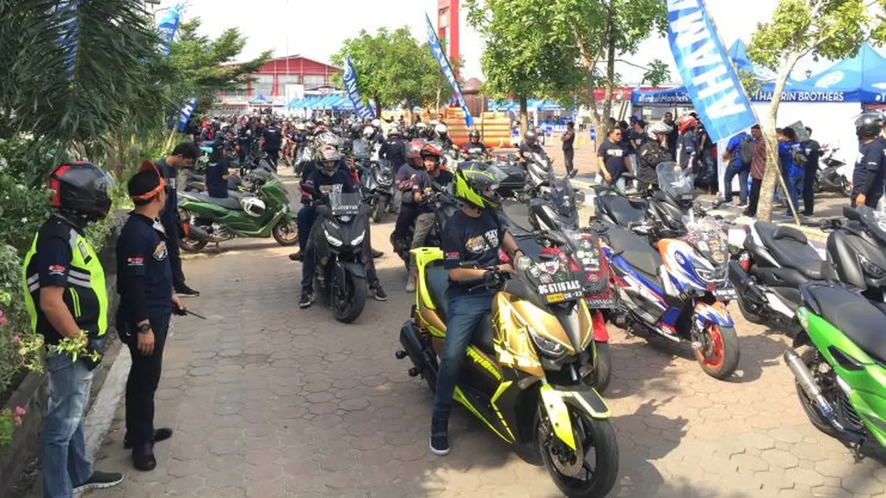 Ribuan Pengguna Yamaha Maxi Berkumpul di Tebing Tinggi (YIMM)
