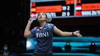 Langkah Gregoria Mariska Tunjung pada Malaysia Open 2022 terhenti di babak 16 besar. Tunggal putri Indonesia itu disingkirkan&nbsp;Wang Zhi Ying asal China di Axiata Arena, Kuala Lumpur, Kamis (30/6). (foto: PBSI)