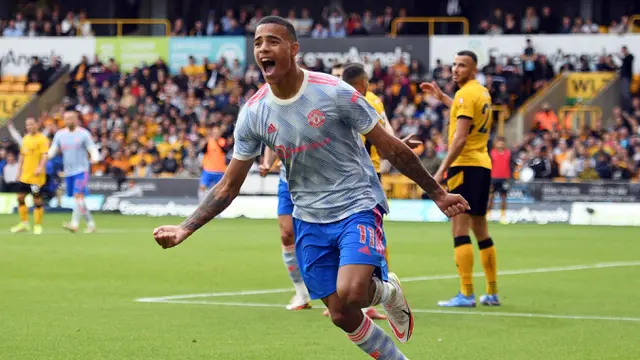 Foto: Gol Tunggal Greenwood Bawa Manchester United Unggul atas Tuan Rumah Wolves pada Pekan Ketiga Liga Inggris 2021/2022