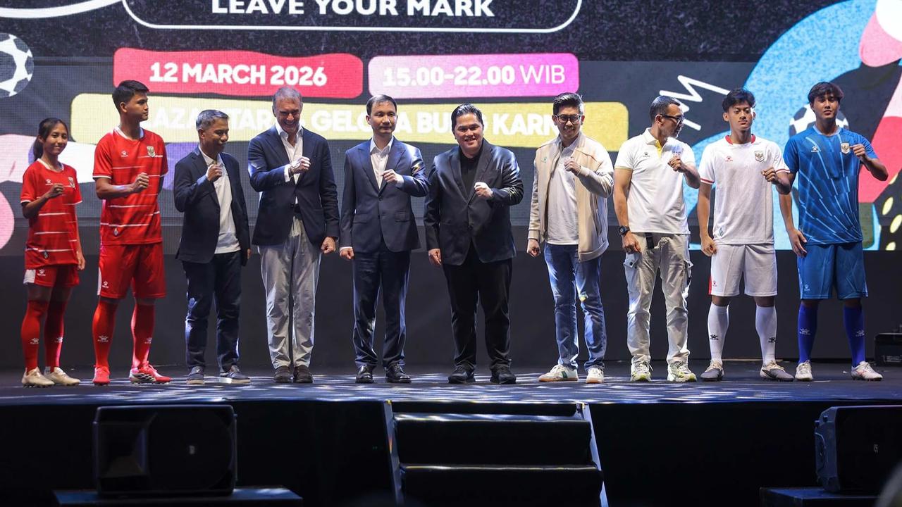 FOTO: Kelme Luncurkan Jersey Baru Timnas Indonesia
