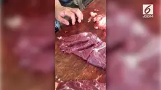 Rekaman menyeramkan daging sapi yang telah dipotong masih bisa bergerak