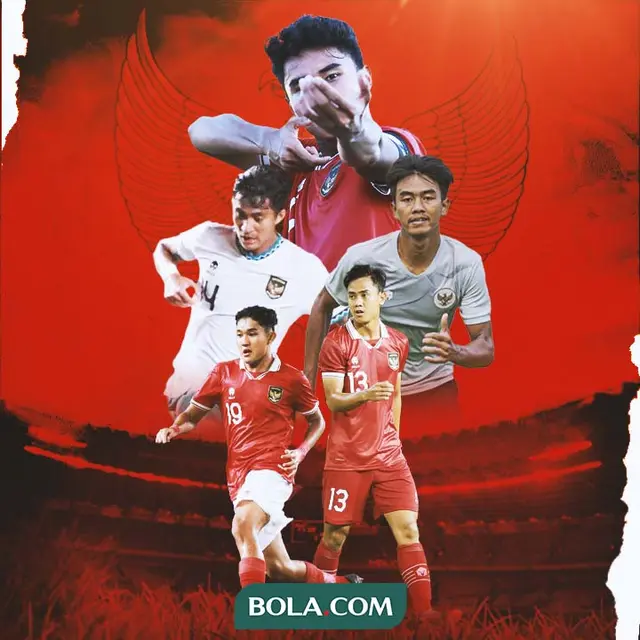 Timnas Indonesia - Dimas Juliono Pamungkas, Sulthan Zaky Pramana, Marcell Januar Putra, Kakang Rudianto, Muhammad Ferarri