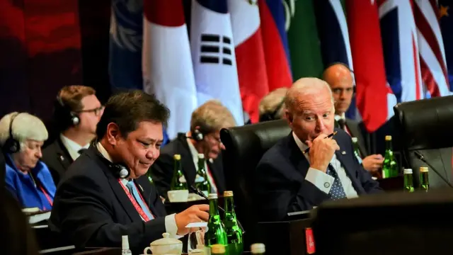 Saat Presiden Biden Pimpin Pertemuan PGII G20 Bareng Menko Airlangga