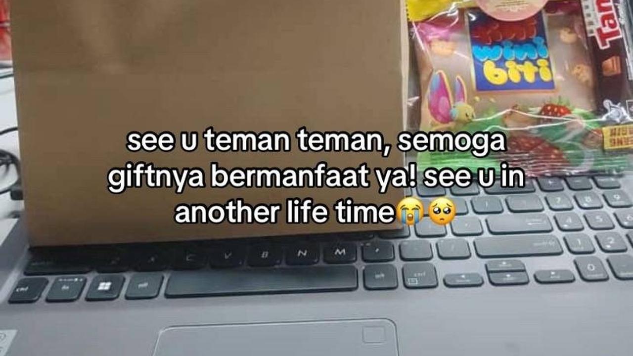 Wanita Ini Abadikan Momen Pamit dari Kantor dengan Cara Unik, Buat Bingkisan Rapi Lengkap dengan Stiker Wajahnya
