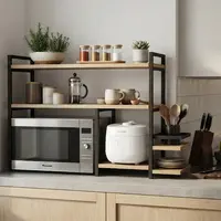 Inspirasi Rak Dapur Multifungsi (AI Generated)