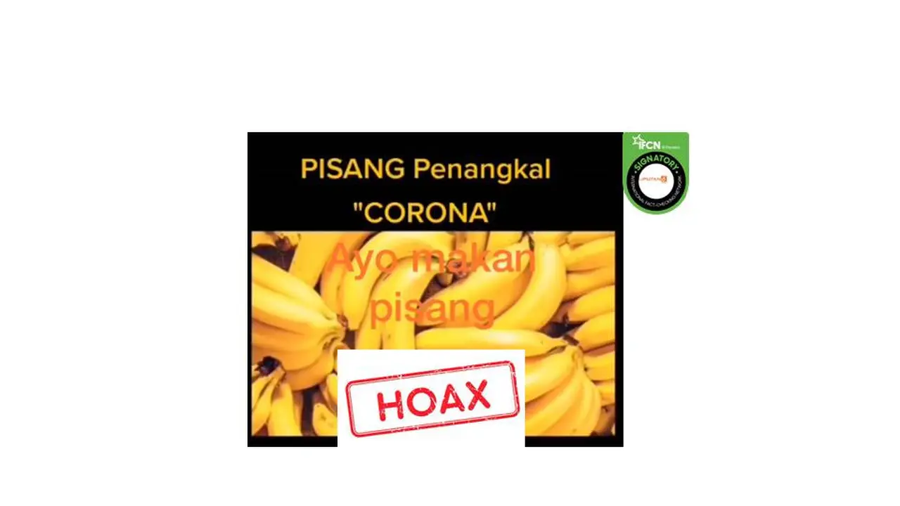 Cek fakta pisang bisa cegah virus corona covid-19