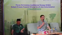 Tommy Kurniawan mendorong dan mendukung upaya pengembangan energi bersih dan energi baru terbarukan secara nasional yang dilakukan PT Pertamina Geothermal Energy Tbk (PGEO).