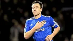 Reaksi kapten Chelsea, John Terry, seusai partai kontra Burnley yang berkesudahan 2-1 untuk Chelsea pada partai Liga Premier di Turf Moor, Burnley, 30 Januari 2010. AFP PHOTO/ANDREW YATES
