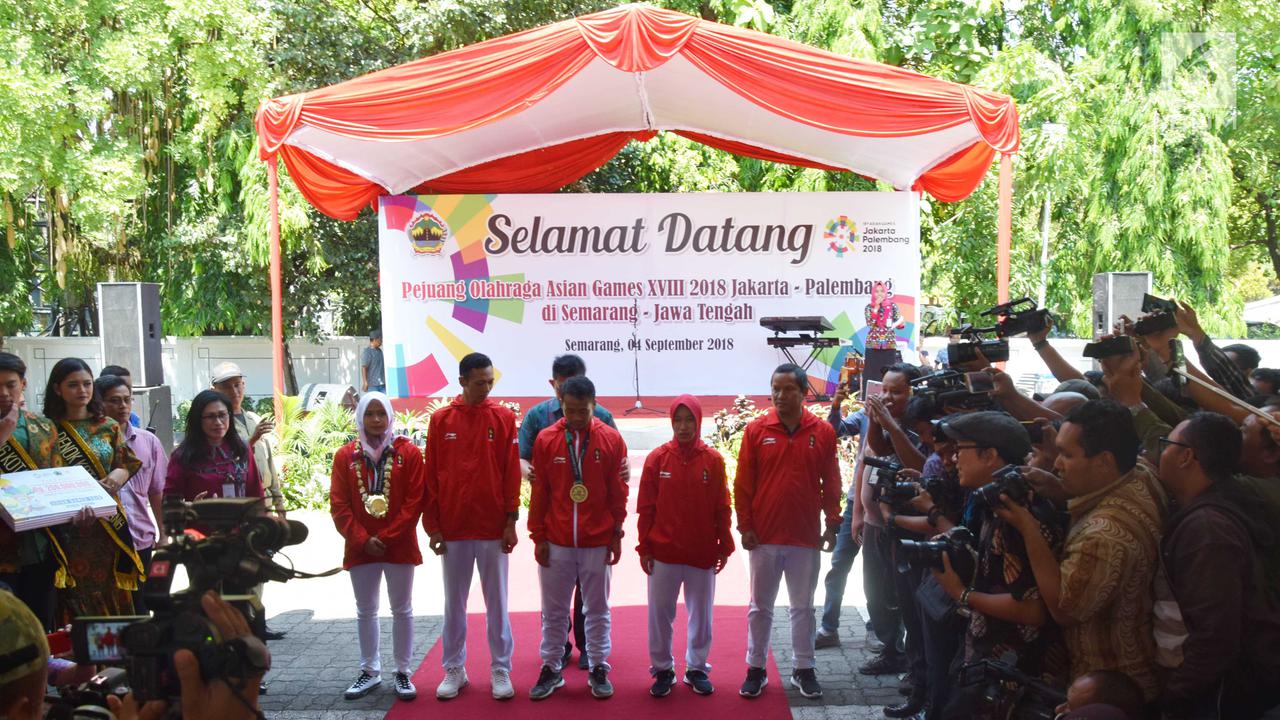 Peraih Medali Asian Games Diarak Keliling Semarang