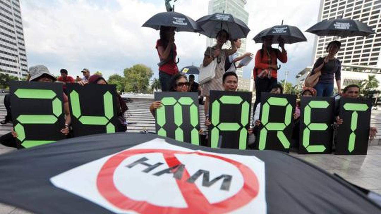 Demo peringatan Hari HAM Dunia 