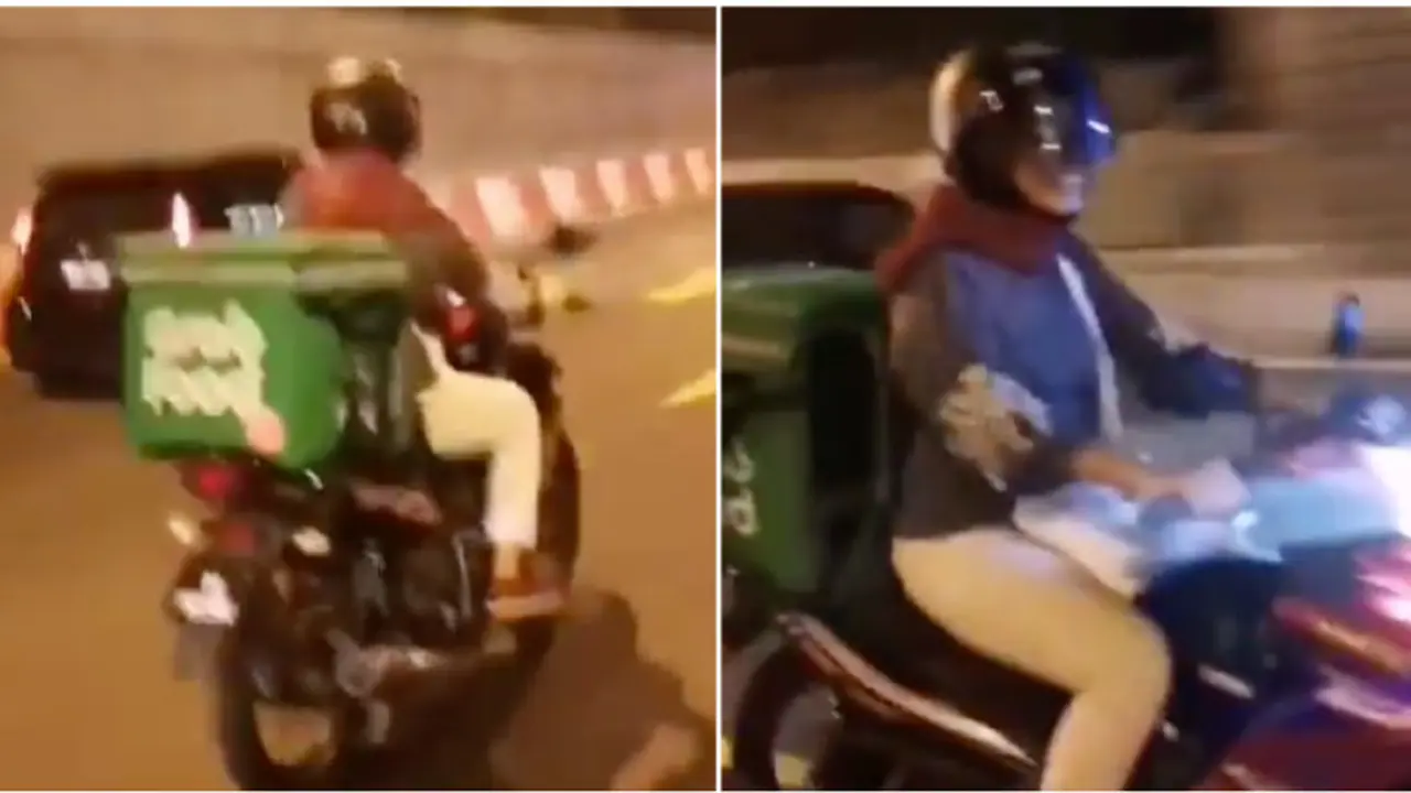 Bukan Makanan, Ibu Hamil Ini Ngidam Jadi Ojek Online Makanan Seperti Suami