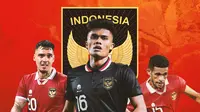 Timnas Indonesia - Shayne Pattinama, Ramadhan Sananta, Ricky Kambuaya (Bola.com/Adreanus Titus)