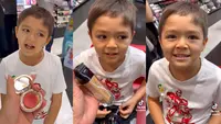 Jessica Iskandar iseng menyuruh putranya El Barack menebak harga make up. Dirinya cukup terkejut mendengar harga make up sang ibu yang terbilang mahal. (Sumber: TikTok @inijedar)