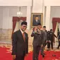 Presiden Joko Widodo atau Jokowi resmi melantik Sudaryono sebagai Wakil Menteri Pertanian (Wamentan) di Istana Negara Jakarta, Kamis, (18/7/2024). (Liputan6.com/Lizsa Egeham)