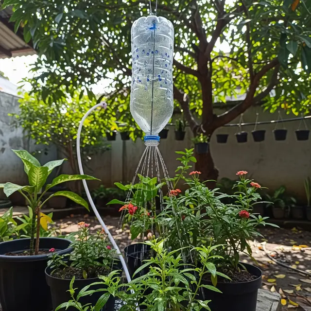 6 Cara Membuat Penyiram Tanaman Otomatis dari Botol Bekas, Praktis dan Hemat